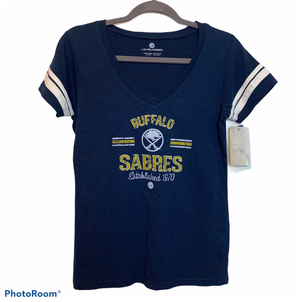 Buffalo Sabres V-Neck Short Sleeve Tee